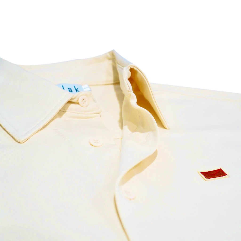 Malak Ecru Stitched Button Down