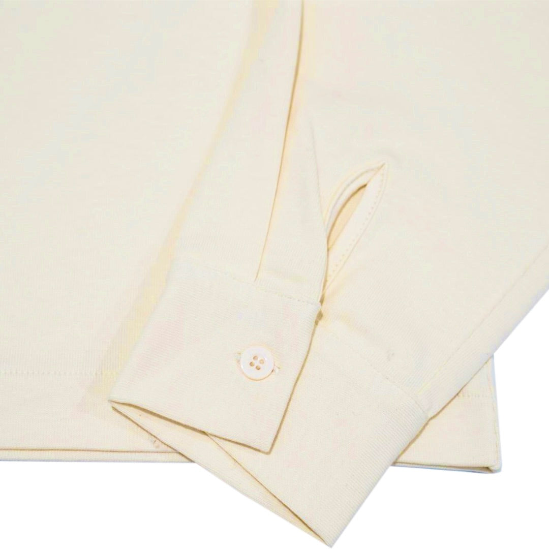 Malak Ecru Stitched Button Down