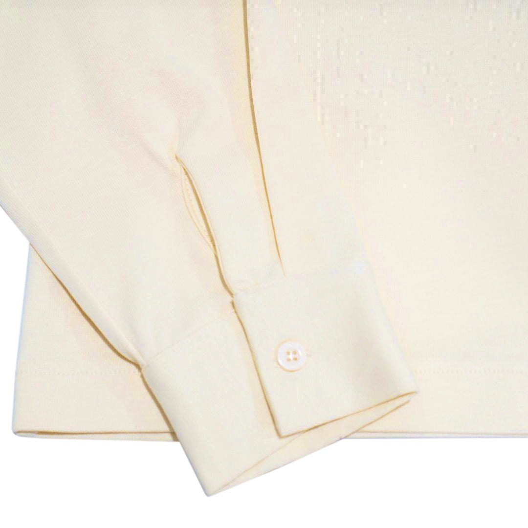 Malak Ecru Stitched Button Down